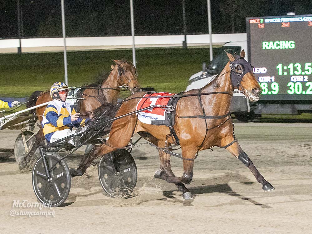 Danny's dream comes true as Mach Dan dominates at Geelong Harness Racing Victoria